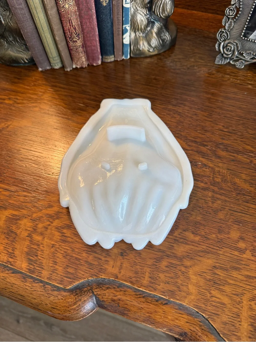 Vintage Milk Glass “Hand” Trinket Dish